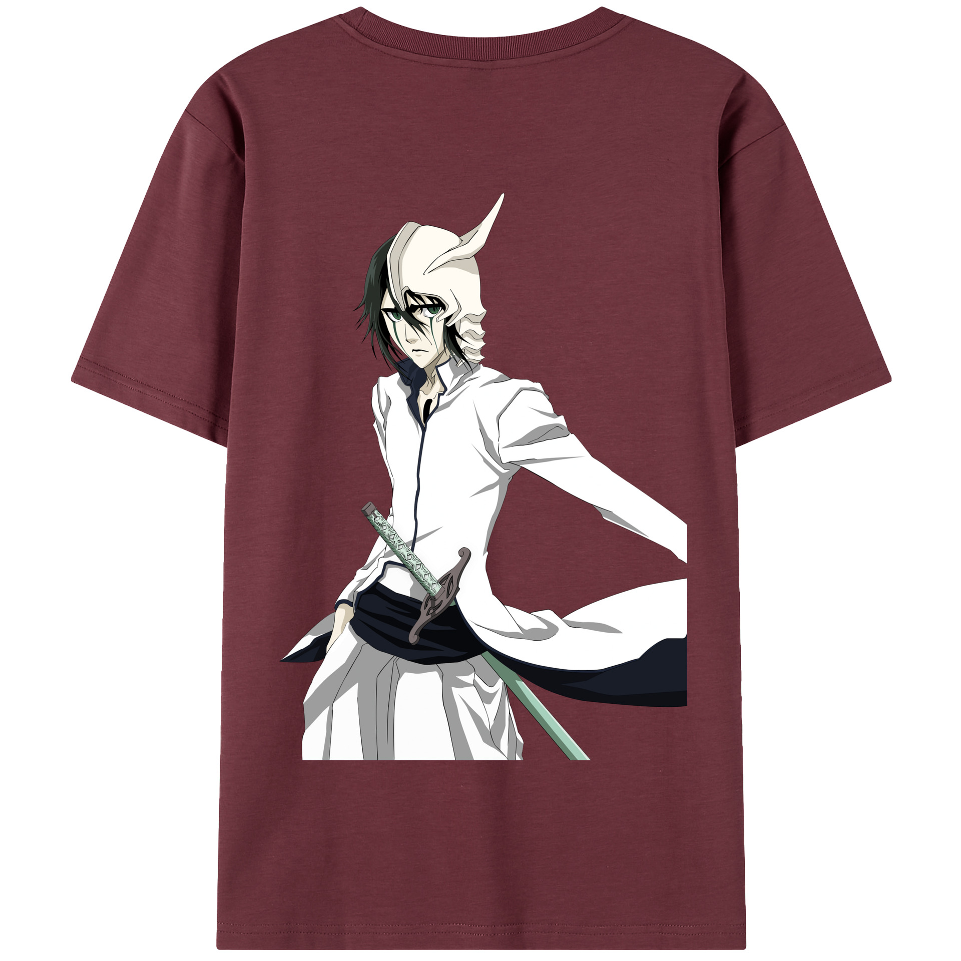 （画像用） ブリーチ ウルキオラ·シファー BLEACH Ulquiorra cifer 綿100％半袖Tシャツ（背面プリント）